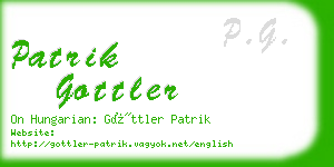 patrik gottler business card